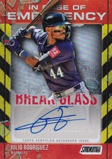 Julio Rodriguez Signed 2025 Stadium Club In Case of Emergency Autographs ICOEAJR