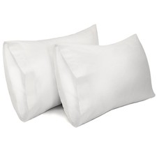2 Pack Pillow Cases, 100 Cotton Breathable Pillowcases, 20"X 26" Standard Si...