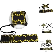 Hands-Free Soccer Kick Trainer - Adjustable Belt & Elastic Rope, Fits Sizes 3-5