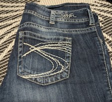Silver Jeans Suki Bootcut Women's Blue Denim Jeans Embroidered Pockets W33/L33
