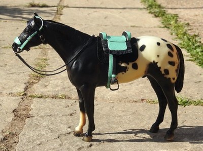 Handgefertigte Satteltrense Fantasy Tack Traditional Breyer Pferd im Maßstab 1:9 NICHT inkl.