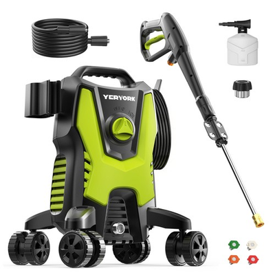 #ad Pressure Washer 3500 PSI Power Washer with 4 Lockable Wheels Steel Wand 4 ... $158.88