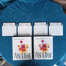 MICROSOFT VISUAL BASIC 3.0 , FOUR FLOPPY DISCS AND TWO REFERENCE BOOKS ; 1993