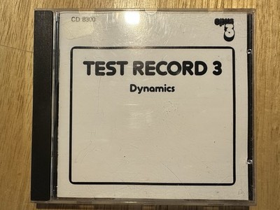 Opus 3 Test Record 3 Various Artists Opus 3 Dynamics CD