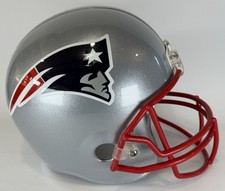 NEW ENGLAND PATRIOTS SILVER FULL SIZE REPLICA HELMET
