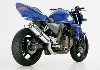 Hurric Supersport Auspuff Silber Passend FüR Kawasaki Z750S 2005-2006