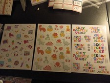 3X STICKERS FOR SCRAPBOOKING/JOURNALS 19X14 CM ST251