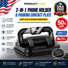 Car Phone Holder 360 Degree Rotation, Navigation Dashboard Mount Black USA