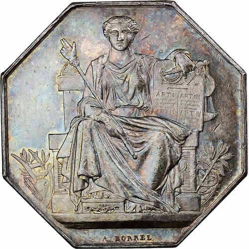 [#1503157] Frankrijk, Token, Notaires de l'Arrondissement de Fontainebleau, Zilv - Afbeelding 1 van 2