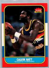 1986-87 Fleer Basketball Iconic Set #79 Calvin Natt C