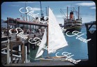 Lyttelton New Zealand Ferry Boat Ship Wellington 35mm Slide 1950s Kodachrome — photo 1