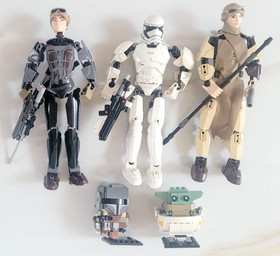 STAR WARS FIGURES 12" STORM TROOPER MANDALORIAN REY JYN LEGO 75317 75112 75114
