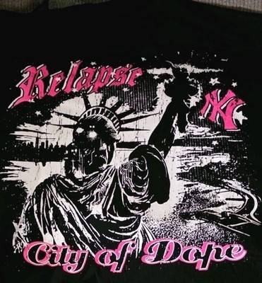 Relapse NYC City Of Dope Tee 2XL New York Statue Of Liberty Rare Streetwear