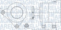 Lichtmaschine Generator Lima Magneti Marelli 063731999010 14V FüR Ford Focus 2