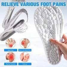 4D Breathable Memory Foam Shock Absorbing Plantar Fasciitis Feet Insole Comfort