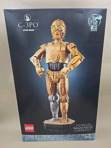 LEGO Star Wars C-3PO 75398 NEW IN BOX Set 1138pcs 25 Years Display Stand SEALED