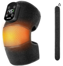 Cordless Knee Massager for Pain Relief, Electric Heated Knee Warmer with 5 Heat