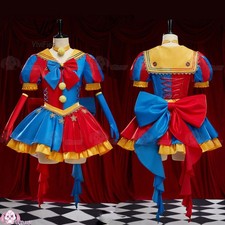 The Amazing Digital Circus Pomni Cosplay Costume Halloween Party Dress Full Set