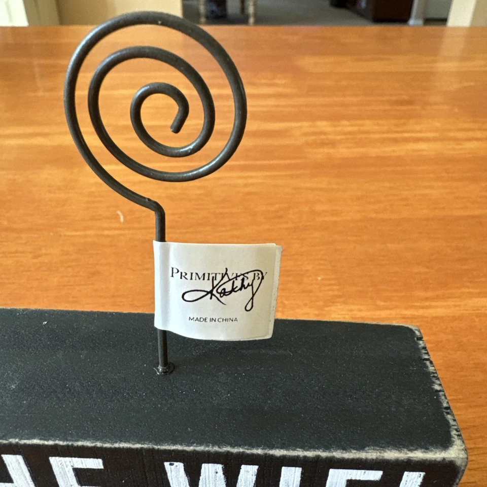 New “The WiFi Password Is “ Photo Block Wood Sign. 4.5” X 2” - Image 2 of 3