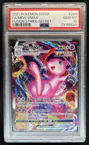 2021 Pokemon SWSH Fusion Strike Mew VMAX #269/264 PSA 10 GEM MINT