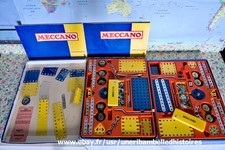 LOT MECCANO - boites 2 et 3 (pièces en vrac) + manuels d'utilisation - 1980 -