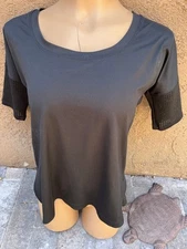 Calia Limited Edition BLACK Mesh Short Sleeve Shirt  - Women's Sz S