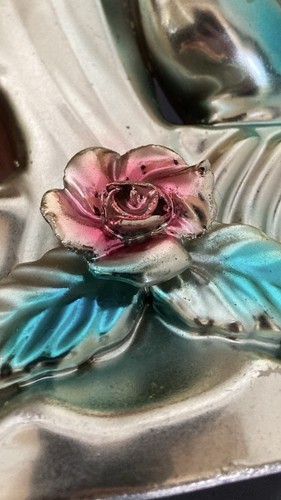 Gold Vintage Vase With A Swan - Picture 8 of 8