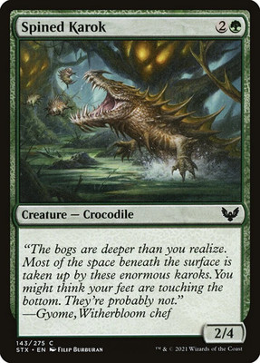 LP Spined Karok (143) Strixhaven: School of Mages STX MTG Magic
