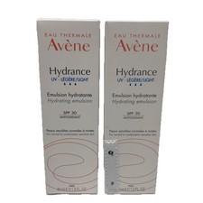 2 x Avene Hydrance UV Light LEGERE Hydrating Emulsion SPF30 40ml 06/2027