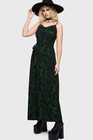Killstar Cottage Chorus Maxi Dress Womens V-Neck Goth Alternative