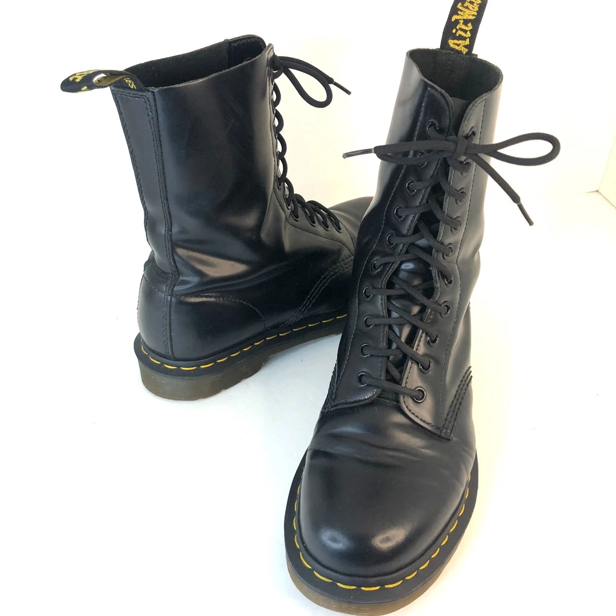 NIB-Dr. Martens 1490 ALT Men\'s Size 10 M Black Boots with Neon Accents Dr. Martens 1490 10-Eye Boot Nine Inch Nails The Downward  main image 4