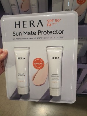 HERA Sun Mate Protector SPF50+ PA++++ 2pcs Tone Up Sunscreen k-beauty