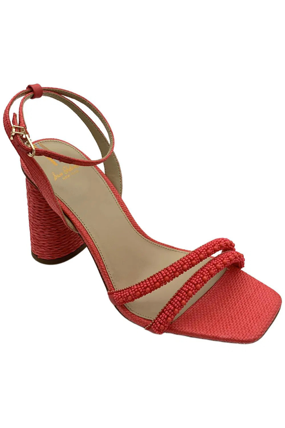 Sam Edelman Womens Kia Heel Sandals Kia Beaded Pink 7790₽