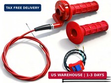 7/8 22mm Twist Throttle Accelerator Handle Grips for Pit Bike Mini Bike Throt...