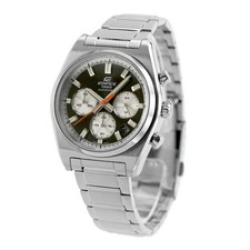 Unused CASIO Edifice EFB-730D-1AVDF Black Silver Chrono Quartz Men Watch in Box