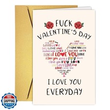 Funny Valentine's Day Card for Girlfriend Wife Fiancee, Romantic Naughty Vale