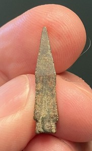 Sharp Greco-Scythian Bronze Trilobate 3-Bladed Arrow Head, c. 8th-4th cent. BC.