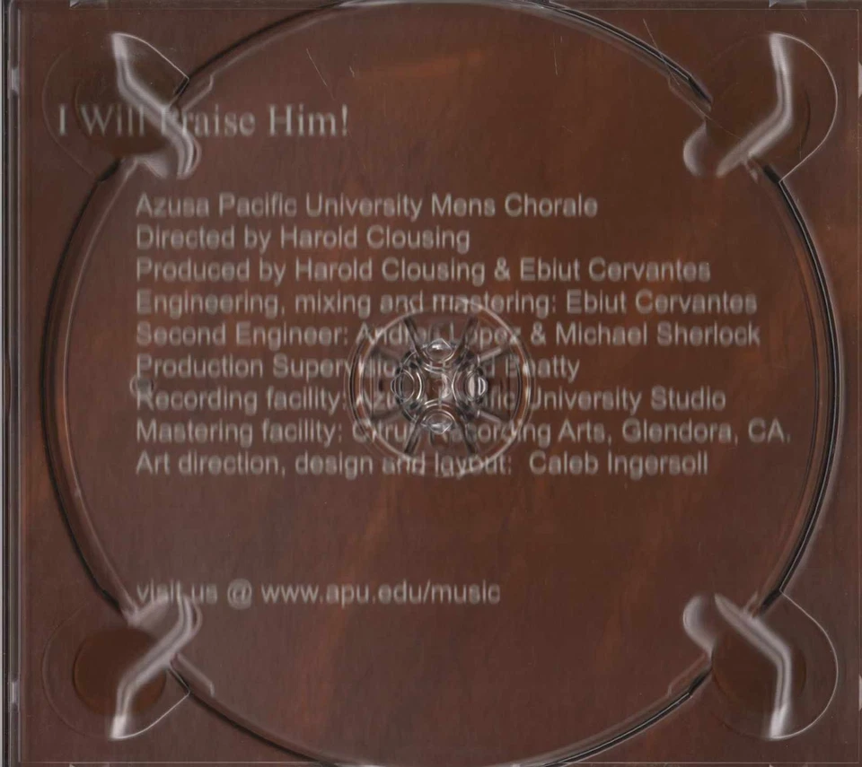 "I Will Praise Him!" by AZUSA PACIFIC UNIVERSITY Men's Chorale - Image 4 of 4