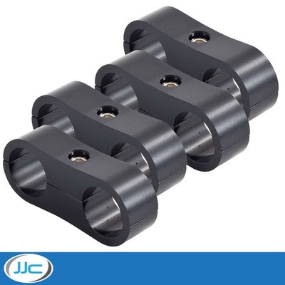 APS Aluminium Hose Separators - 14.3 mm, Black (For 200 Series PTFE -6) x 4