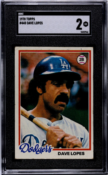 1978 Topps #440 Dave Lopes SGC 2