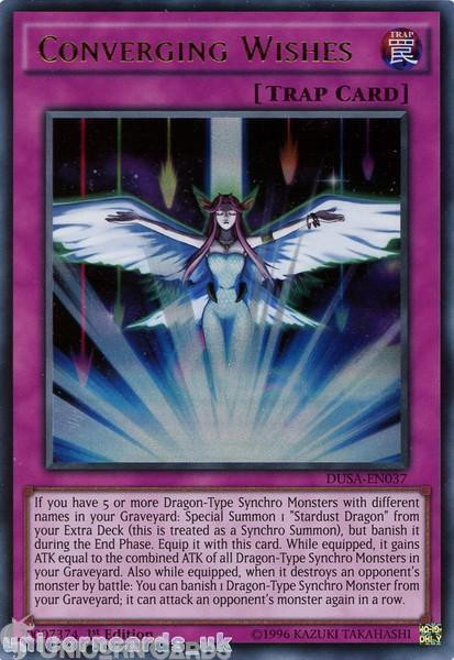 DUSA-EN037 Converging Wishes Ultra Rare 1st Edition Mint YuGiOh Card