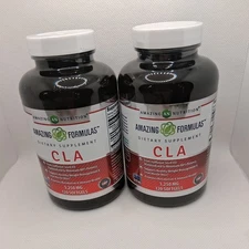 ✨ Amazing Formulas CLA 1250 Mg 120 Softgels getting 2 bottles 120x2 exp 05/27