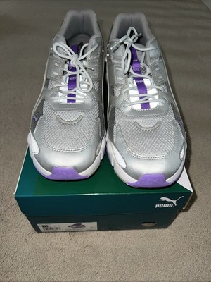Puma Mens MAPM LQD Cell Extol Sneakers (Smoked Pearl/Silver/Purple) Size 13