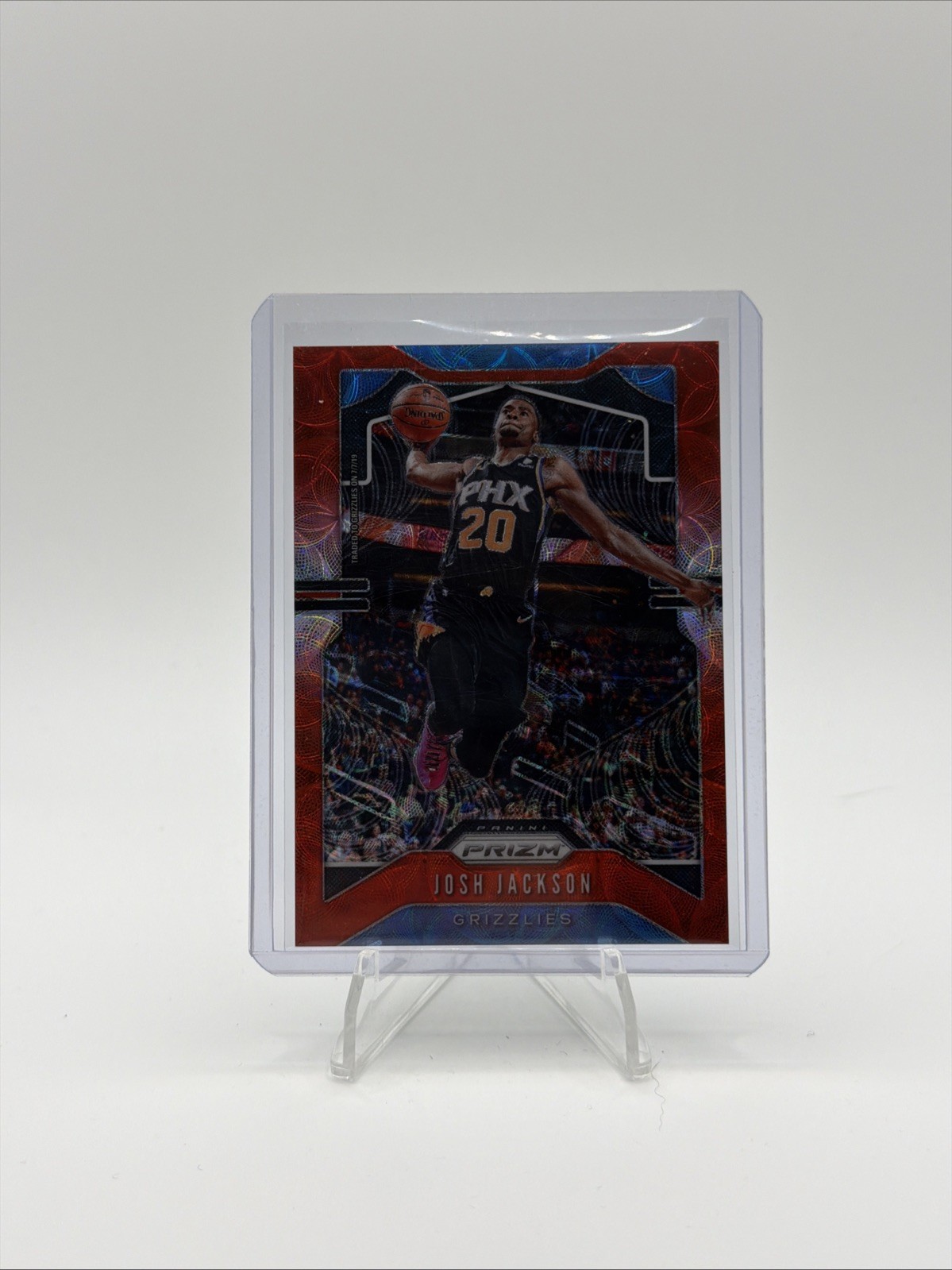 2019-20 Panini Prizm Josh Jackson Choice Red Prizm Parallel /88 Grizzlies