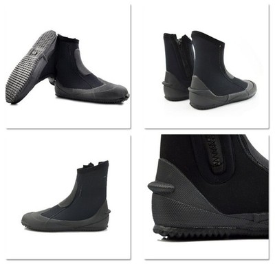 5mm Thick Neoprene Diving Boots Vulcanized Rubber Sole for Underwater Movement