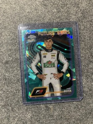 Mari Boya Rising Star F1 Rookie /99 Aqua Sapphire Topps Chrome