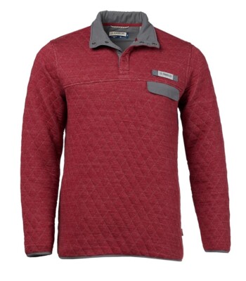 Men s Medium Magellan Jacket Campfire Quilted Quarter Snap Pullover Outdoor  NWT