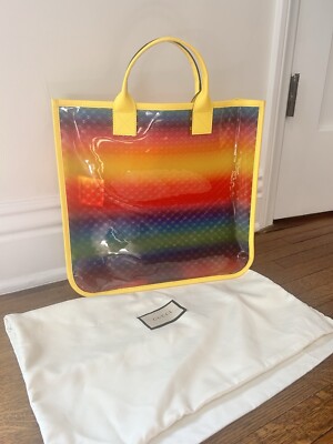 Gucci Vinyl Tote Bag Rainbow - Main Image