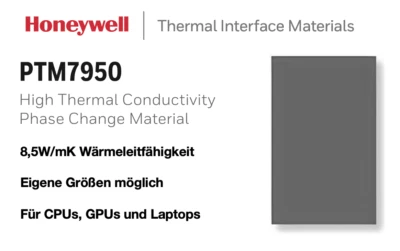 Honeywell PTM7950 Phase Change Material 8,5 W/mK Wärmeleitpad Laptop, GPU, CPU