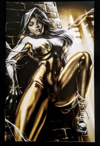 WAIFU CHRONICLES #1 Spider-Gwenom Homage Nice GOLD Variant Venom Sinyukhina LE10